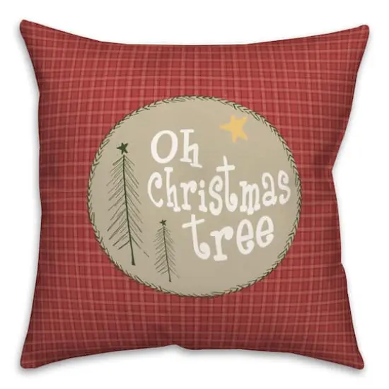 Christmas Quilt Pattern Throw Pillow {1}