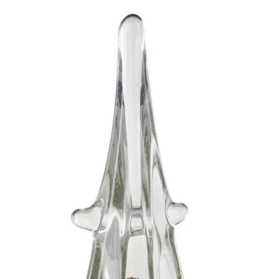 Gold & Clear Decorative Glass Sculpture Set {7}