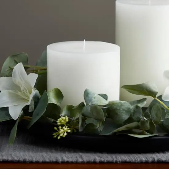 4" x 4" White Pillar Candle by Ashland&reg; {3}