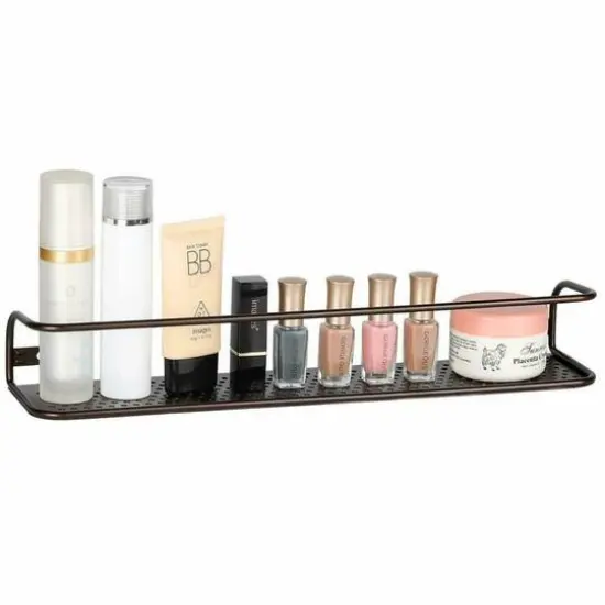 NEX&trade; Large and Wide Brown Wall-Mounted Spice Storage Rack, 2ct. {4}