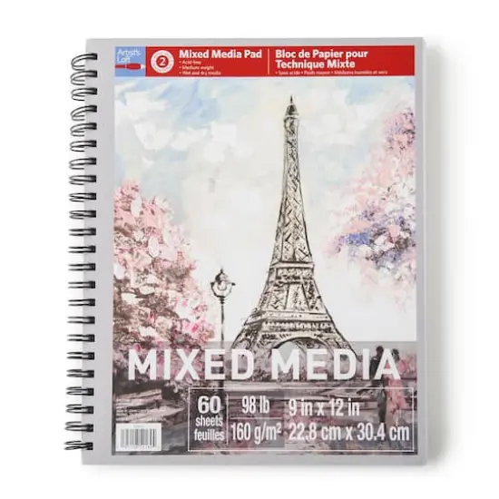 Mixed Media Medium Weight Paper Pad by Artist's Loft&trade;, 9" x 12" {1}