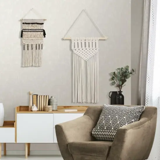 RoomMates Twigs Peel & Stick Wallpaper Beige and white {6}