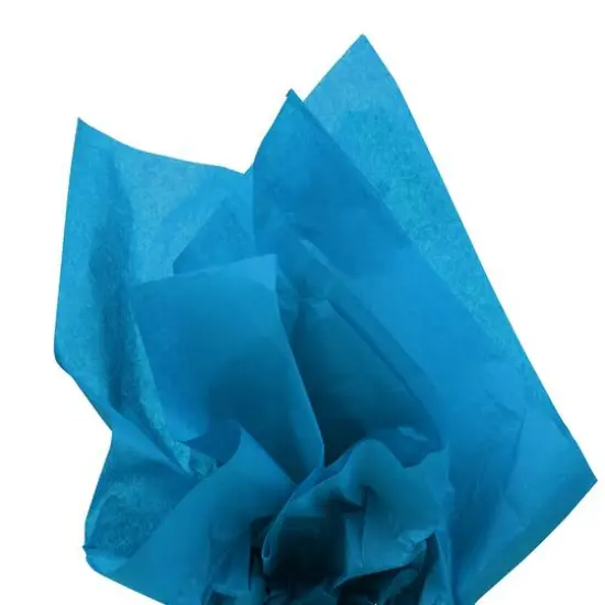 JAM Paper 20" x 26" Tissue Paper, 2 Packs of 10 Sheets Bright Blue {7}