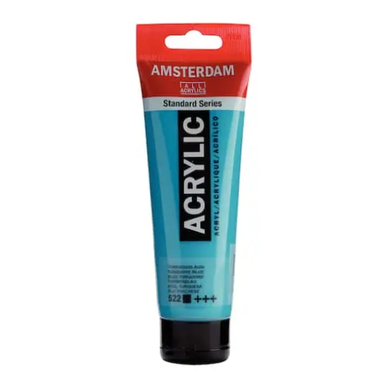 Amsterdam 120mL Standard Acrylic Paint 522 Turquoise Blue {1}
