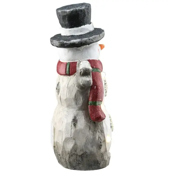 16.5" Lighted Snowman D&eacute;cor Piece {6}