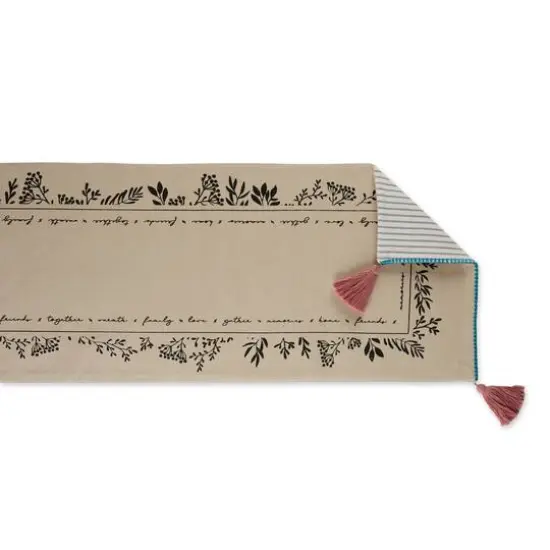 DII&reg; 72" Gather Together Embellished Table Runner {3}