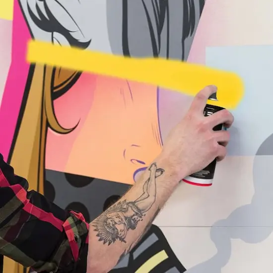 Ironlak Acrylic Spray Paint Vizie's Smiley Face {5}