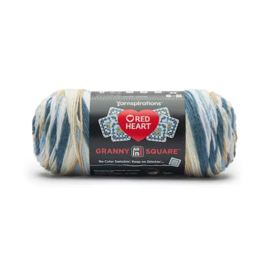Red Heart&reg; All in One&trade; Granny Square&trade; Yarn Aran - Soft Sky {1}
