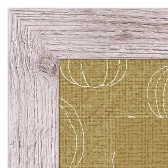 Mustard Grateful Hearts Print in Western White Frame {4}