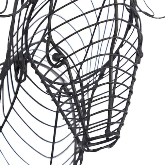 Black Iron Industrial Wall Decor, 24" x 21" x 9" {5}