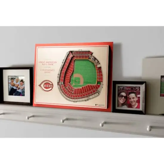 MLB Team 5-Layer StadiumView Wall Art Cincinnati Reds {4}