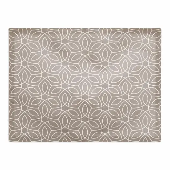18" Leafy Pattern Poly Twill Placemat {1}