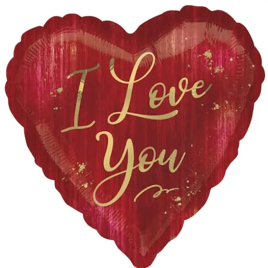Jumbo HX&reg; 28" I Love You Rouge Foil Balloon {1}