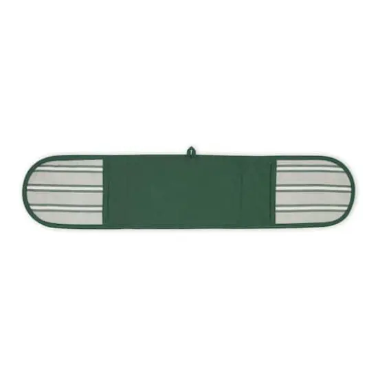 DII&reg; Chef Stripe Double Oven Mitt Dark Green {1}