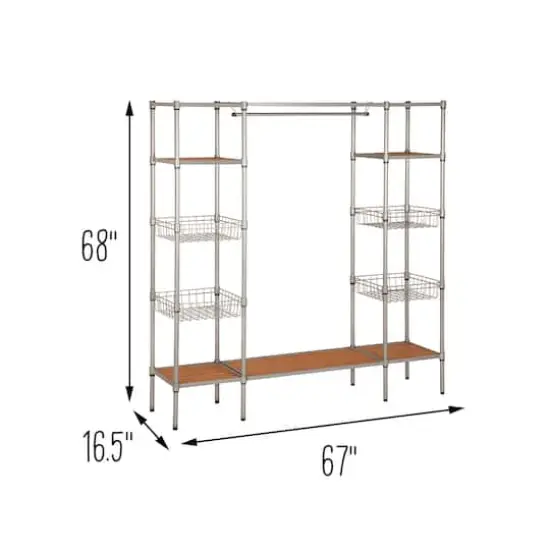 Honey Can Do Freestanding Open Closet Wardrobe {5}
