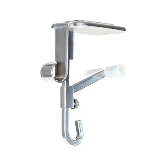 Village Lighting Mantle Garland & Stocking Hanger Silver {1}