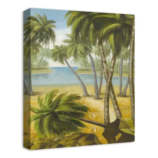 Peaceful Beach 16" x 20" Canvas Wall Art {3}