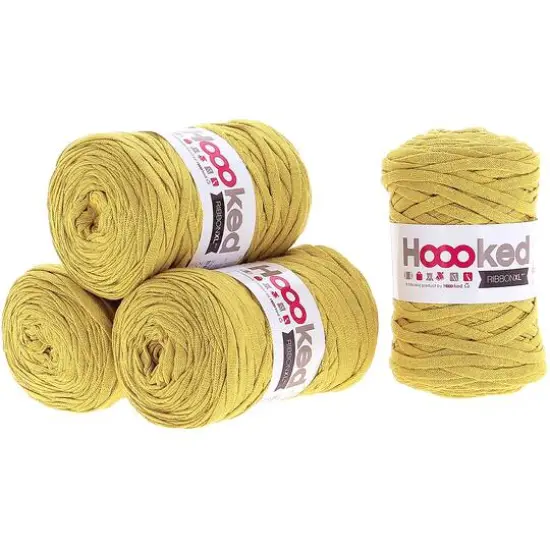Hoooked RibbonXL Yarn Spicy Ocre {3}