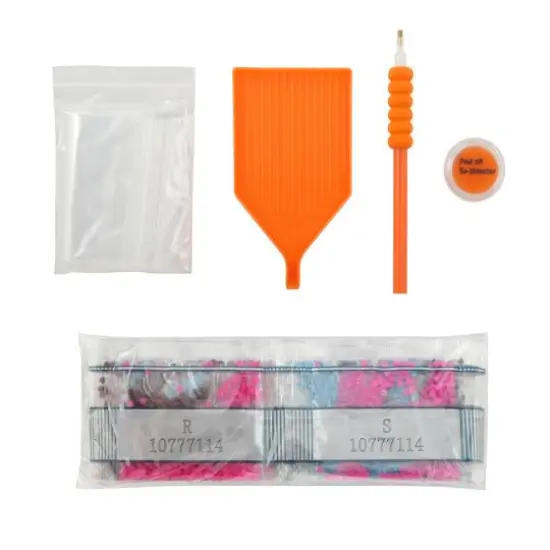 8" Neon Skull Round Wood Plaque Diamond Art Kit by Make Market&reg; {4}