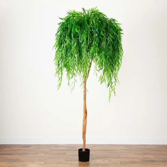 8ft. Real Touch Potted Willow Tree {4}