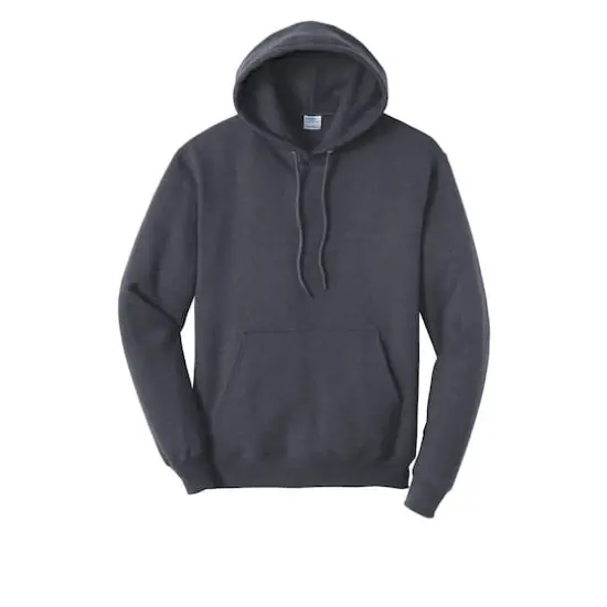 Port & Company&reg; Heathered Colors Core Fleece Pullover Hooded Sweatshirt Heather Navy {1}