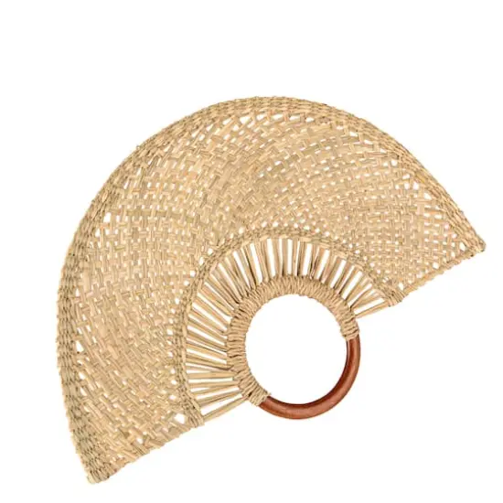 Hello Honey&reg; 18.25" Natural Breezy Seagrass Fan Wall Art {1}
