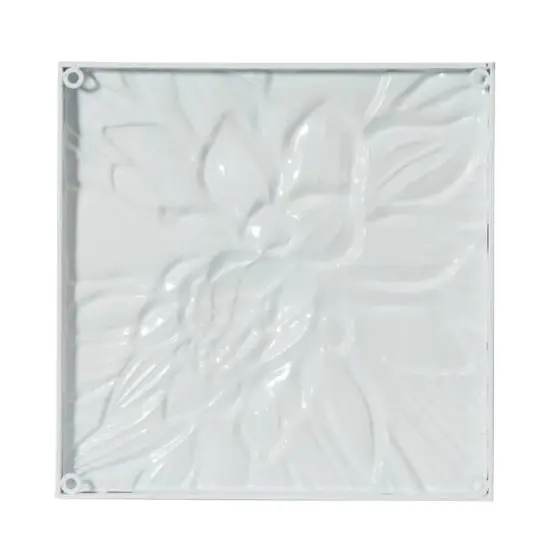 Gray Metal Floral Contemporary Wall D&eacute;cor Set {8}