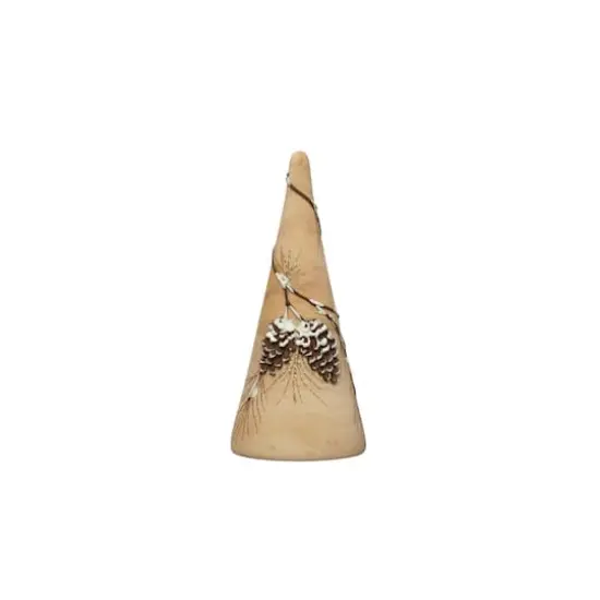 Hello Honey&reg; 8.5" Natural Hand-Painted Eucalyptus Wood Tree {1}