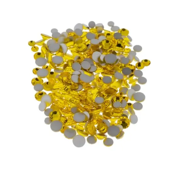 Combo Glass Flatback Rhinestones by Bead Landing&trade; Yellow {1}