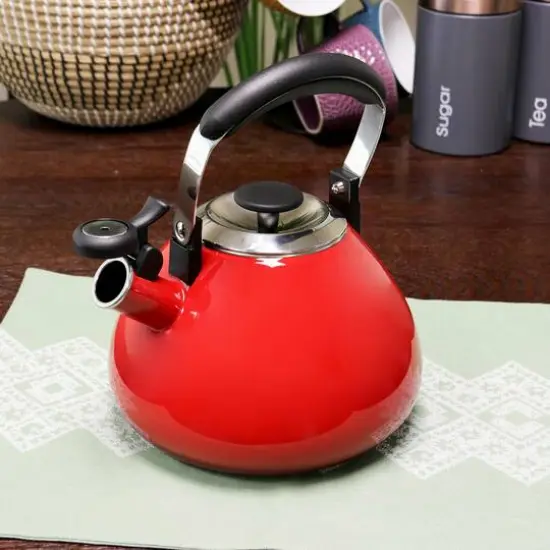 Mr. Coffee Marlowe 3qt. Gradient Red Tea Kettle {3}