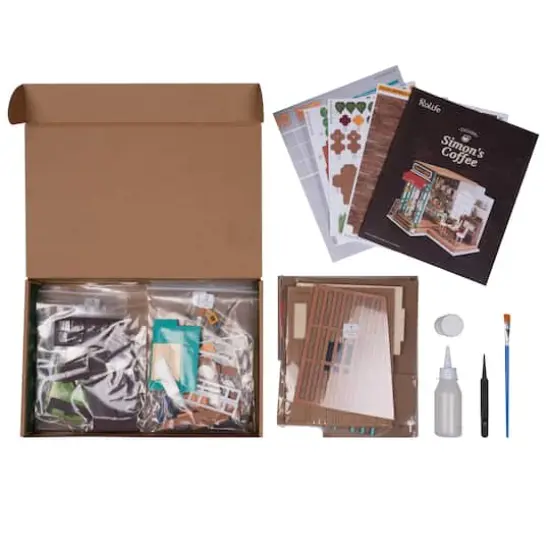 Rolife&reg; Simon's Coffee Shop DIY Miniature House Kit {6}