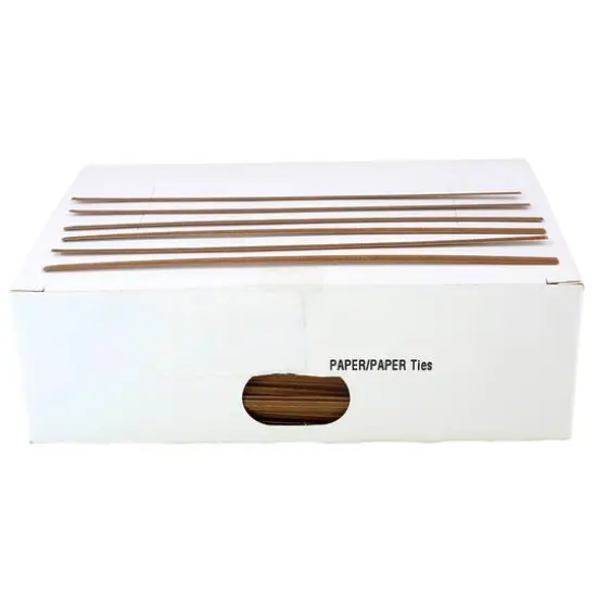 JAM Paper Home D&eacute;cor Trimmings 6" Paper Twist Ties, 2,000ct. Brown {1}