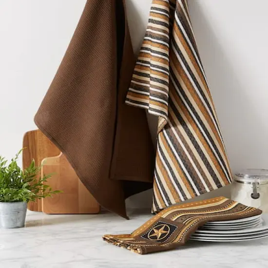 DII&reg; Star Applique Dish Towel Set {5}