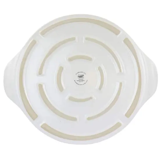 Gibson Home White Forno Flame Proof Ceramic Pizza Stone {3}
