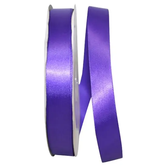 JAM Paper 7/8" x 100yd. Satin Single Face Ribbon Purple Haze {1}