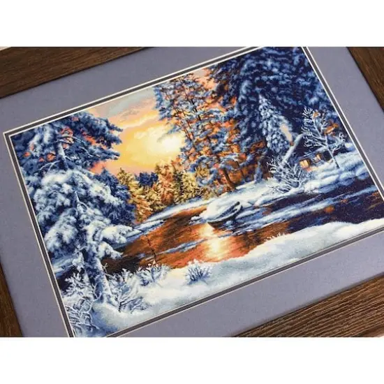 Luca-S Winter Landscape Counted Cross Stitch Kit {3}