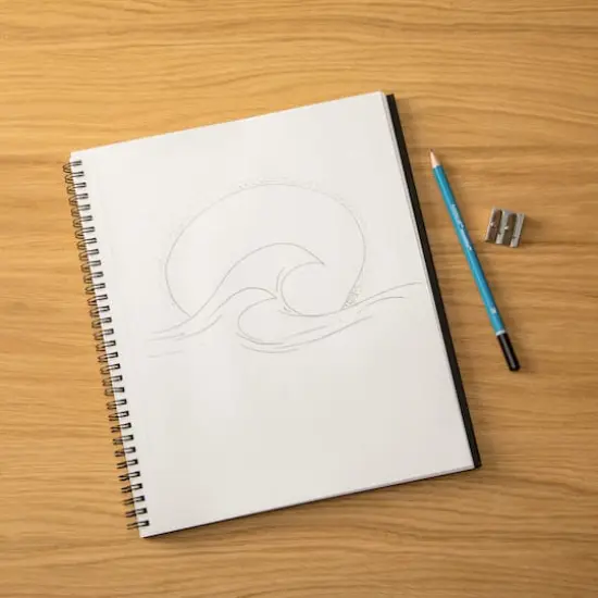 Black Hard Cover Drawing Pad by Artist's Loft&trade;, 8.5" x 11" {3}