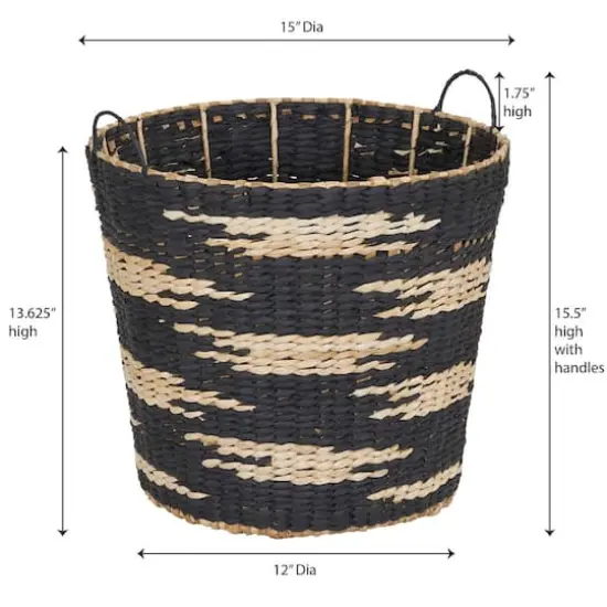 Household Essentials Tapered Woven Basket {4}