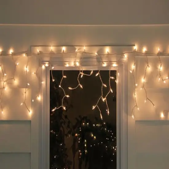 300ct. Clear Mini Incandescent Icicle String Lights {8}
