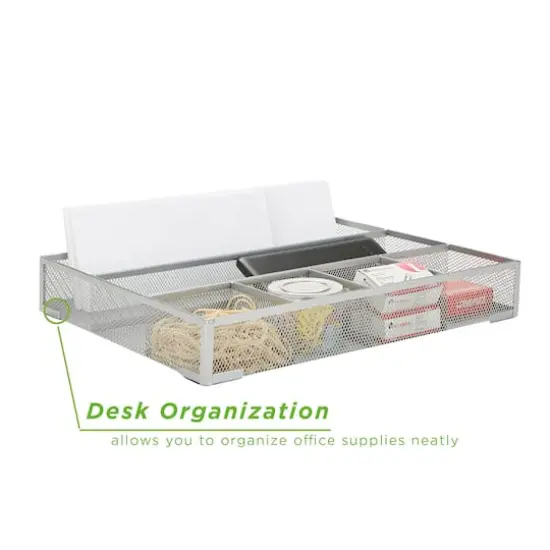 Mind Reader Silver 2 Piece Mesh Deep Drawer Organizer {3}
