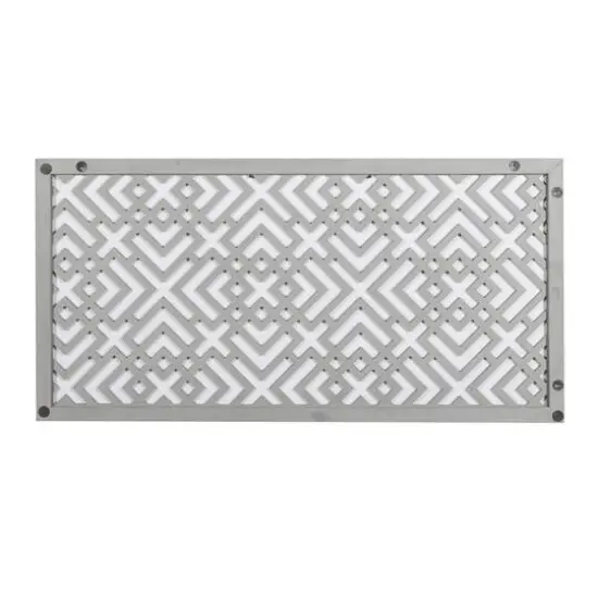 48" White Wood Abstract Farmhouse Wall D&eacute;cor {5}