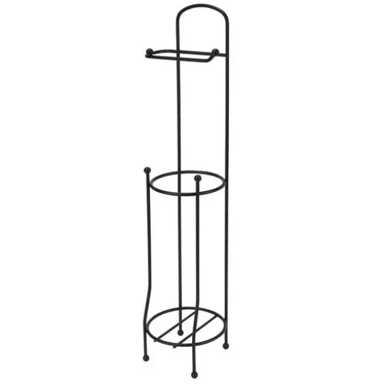 Bath Bliss Matte Black Toilet Paper Holder & Dispenser {6}