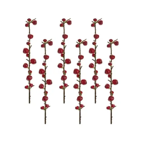 33.25" Red Berry Twig Stems, 6ct. {1}