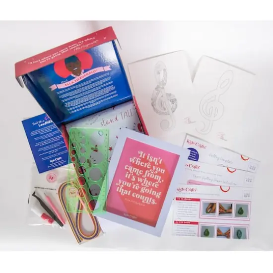 Kids Crafts Believe Like Ella Paper Quilling Music Note Craft Kit {7}