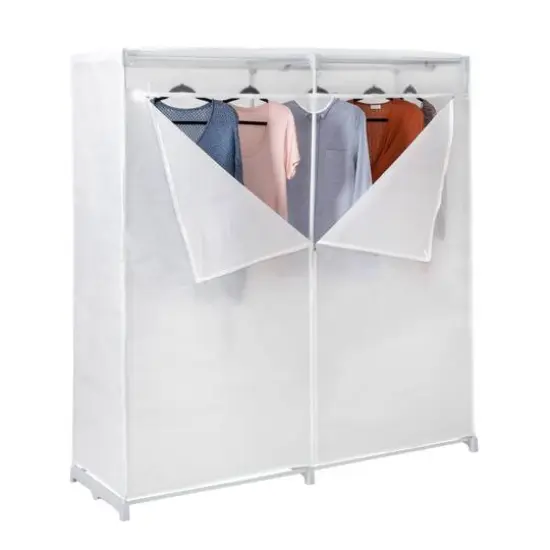 Honey Can Do White Freestanding Storage Closet With Cover {1}