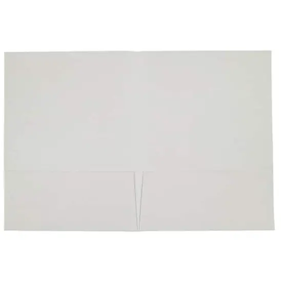 JAM Paper Handmade Metallic Folders White {4}