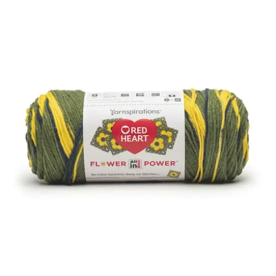 3 Pack Red Heart&reg; All In One Flower Power&trade; Yarn Goldenrod {4}