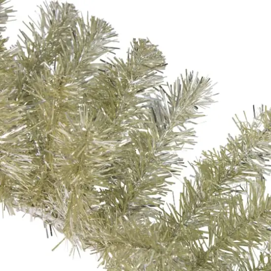 9ft. Champaign Gold & Silver Finish Christmas Tinsel Garland {1}
