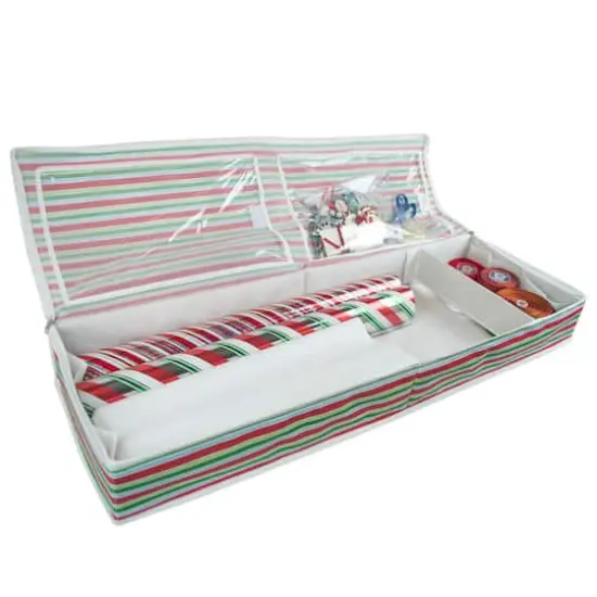 DII&reg; Holiday Stripe Wrap Paper Storage {7}