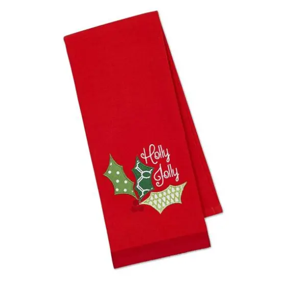 DII&reg; Jingle For Joy Embroidered Dishtowel Set {3}